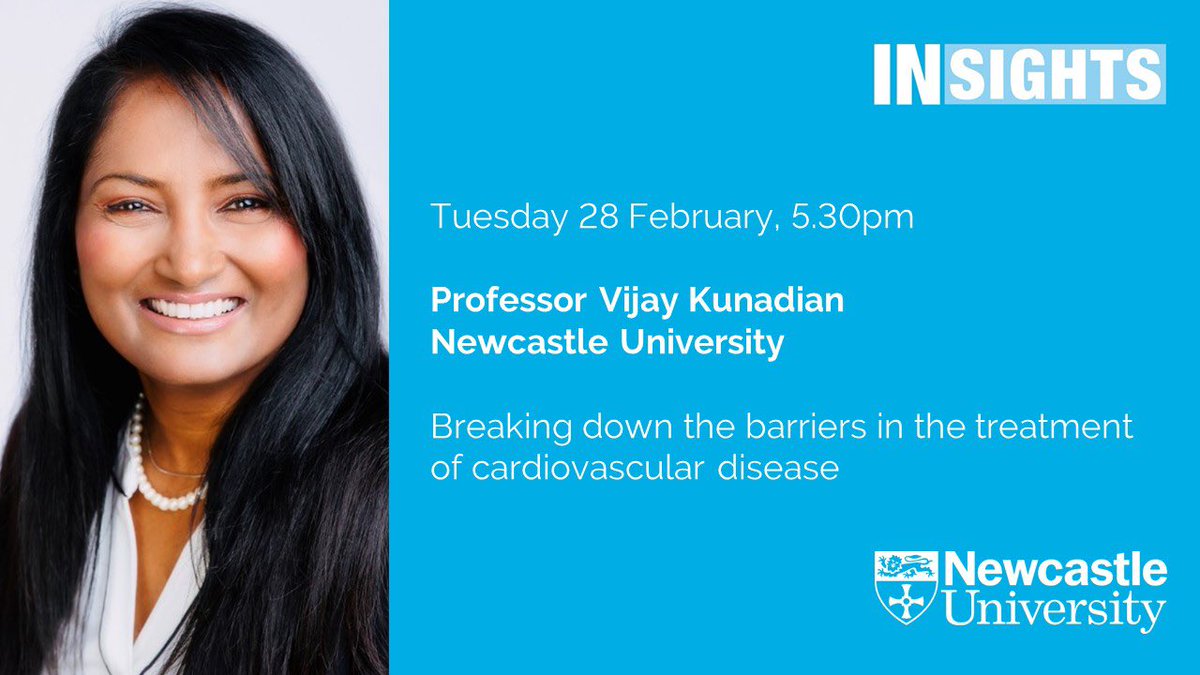 ❣️Cardiovascular disease lead cause of mortality in UK &amp; worldwide 
❣️Delighted to deliver the <a href="/UniofNewcastle/">Newcastle University</a> Public Lecture <a href="/InsightsNCL/">INSIGHTS Public Lectures | Newcastle University</a> today 
❣️Come find out how we break down the barriers to provide best care to reduce burden of heart disease in the underserved population ⬇️