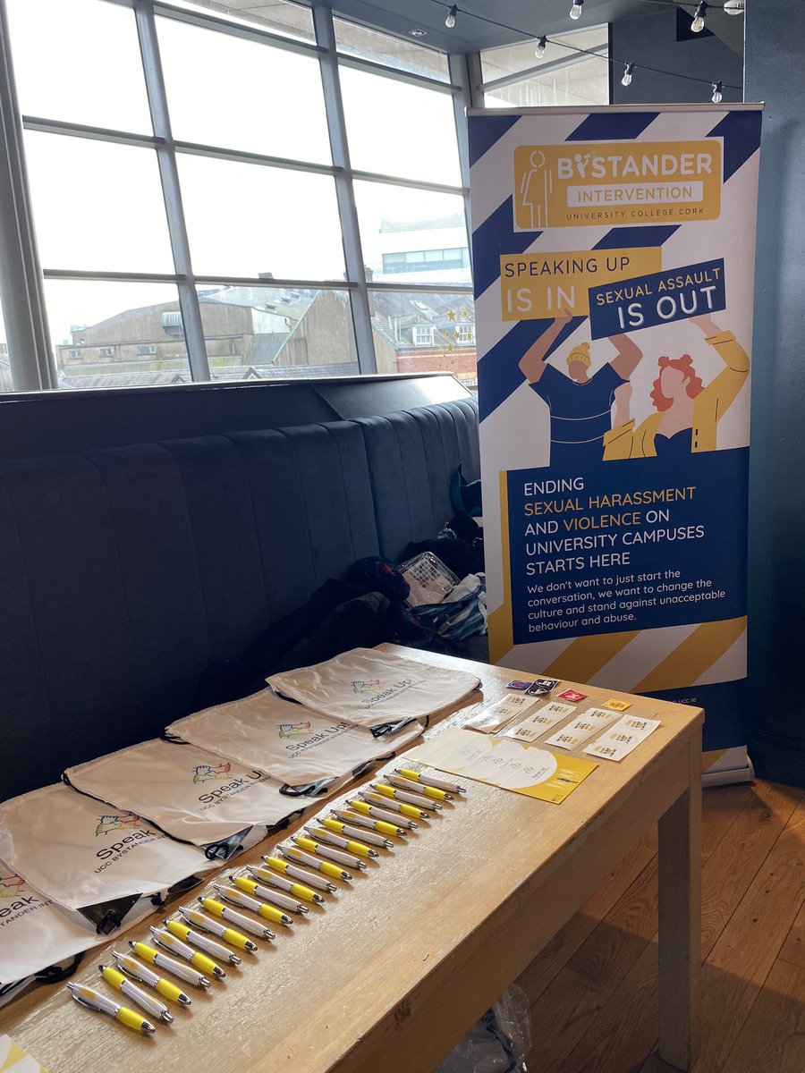 BystanderUcc's tweet photo. We are at @CorkOperaHouse today for UCC Dance Inter-varsities 🪩 🪩 

Come and say hello! 

Speaking up is in, sexual assault it out 📣 

#BystanderInterventionWeek2023 #UCCBystanderIntervention https://t.co/PHYsjymVFO