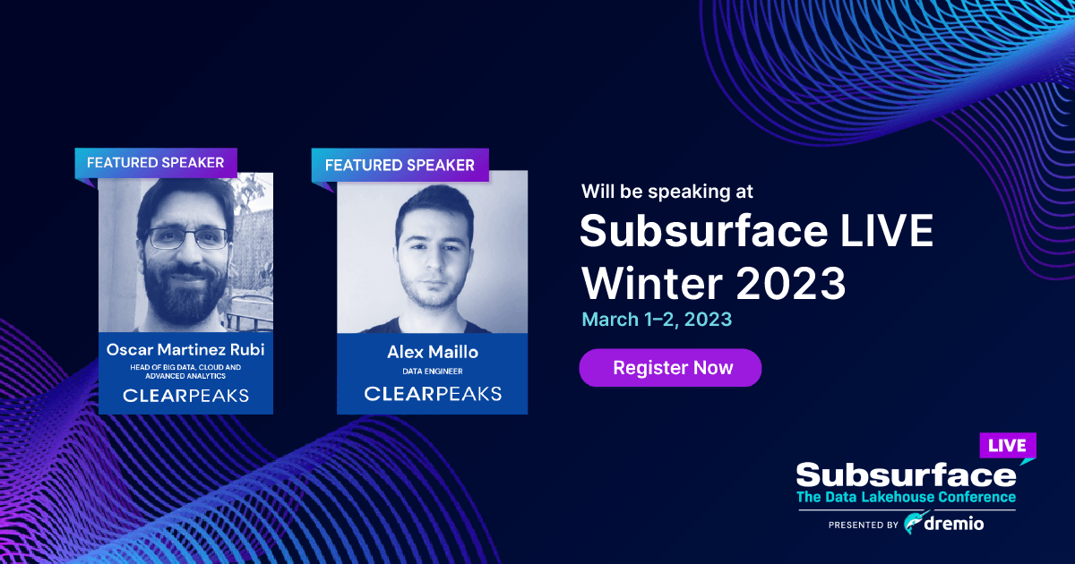 CLEARPEAKS's tweet photo. Join us on March 2nd for our session at Subsurface! Oscar & Alex will show you how a customer used @dremio & Power BI to analyse a massive survey dataset with 1 billlion+ rows.
Read more: https://t.co/7QU9n35wbg
#dremio #powerbi #data #analytics #bigdata #cloud #SubsurfaceLIVE https://t.co/kaqhfhlPh3