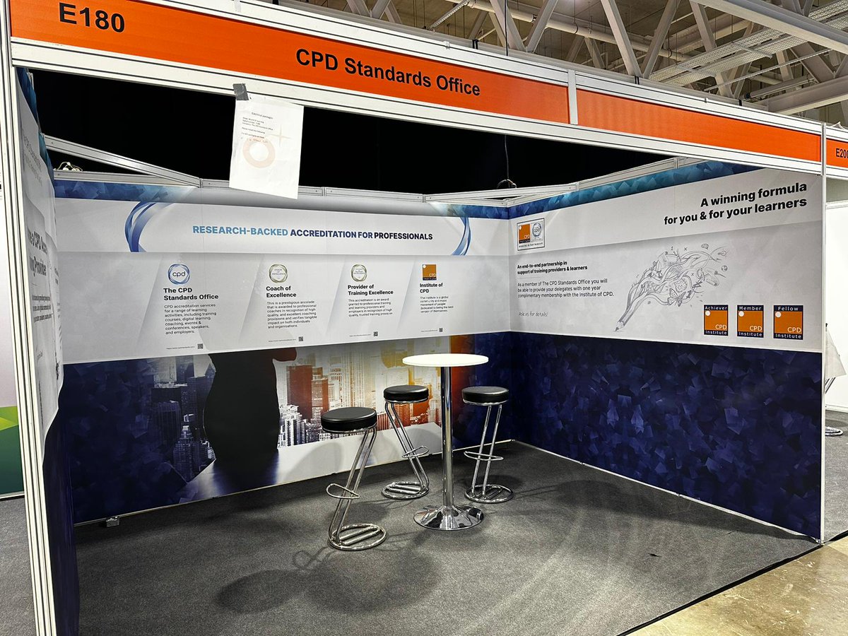 We are exhibiting at the World of Learning Summit today; come and see us!🥳

Visit us at our stand 👋 (number:E180) to learn how you can add trusted education/coach accreditation to your business by chatting to one of our CPD/Coach of Excellence advisors.

See you there!

#WOL23