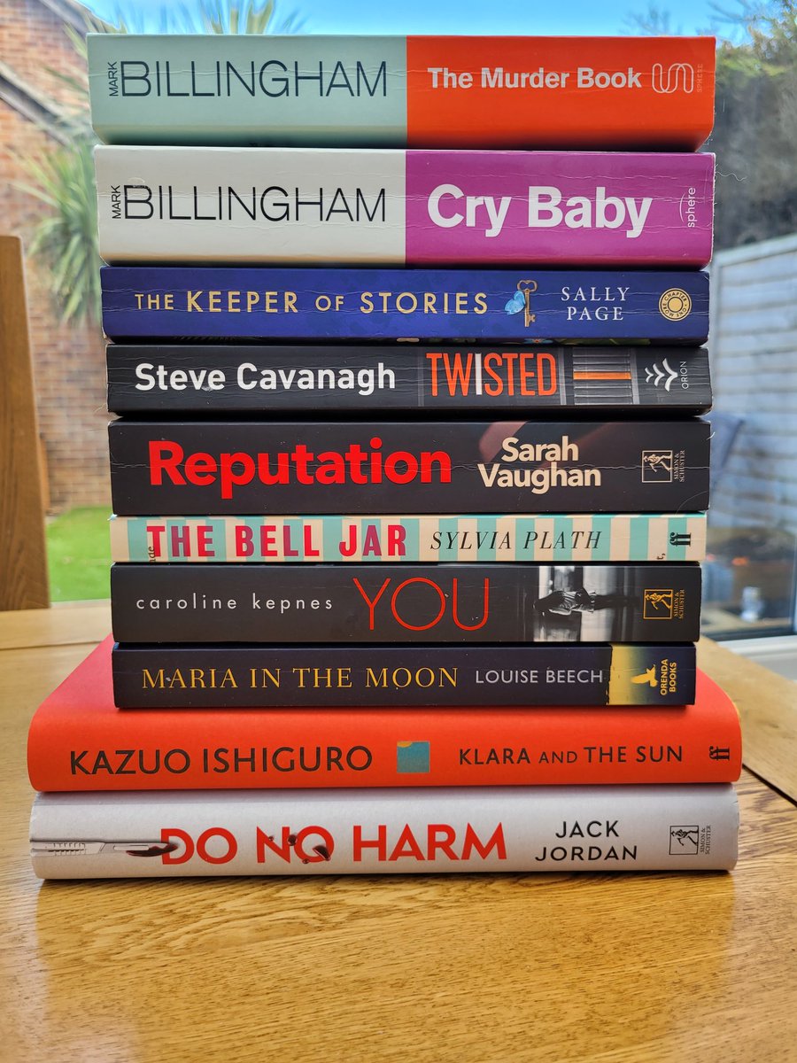 My February reads.
Including crackers by @MarkBillingham @JackJordanBooks Kazuo Ishiguro @SteveCavanagh_ @LouiseWriter and @SVaughanAuthor 
What have YOU been reading?