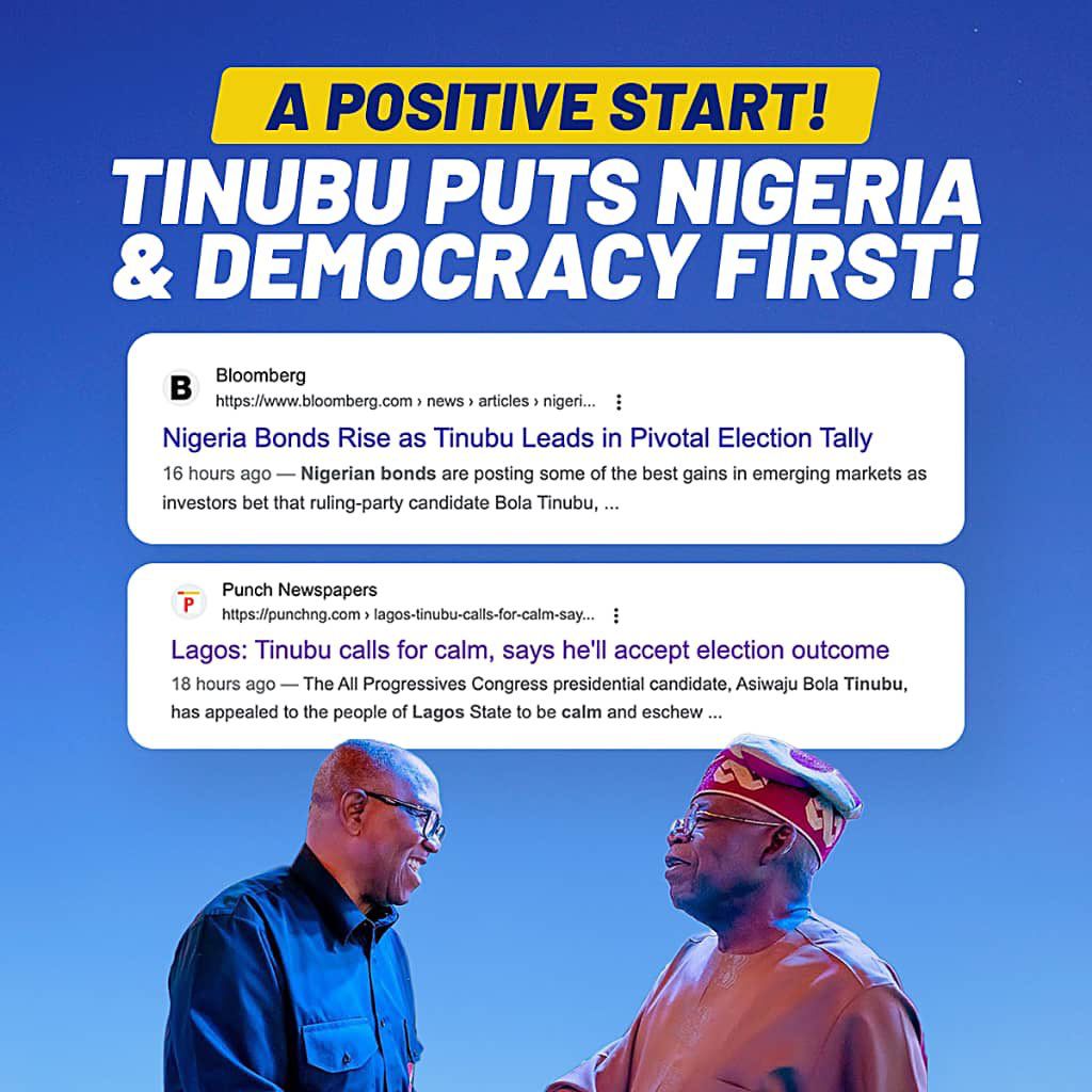 #2023FreeAndFair 
#TinubusWalkToVictory 
#TinubuIsHere