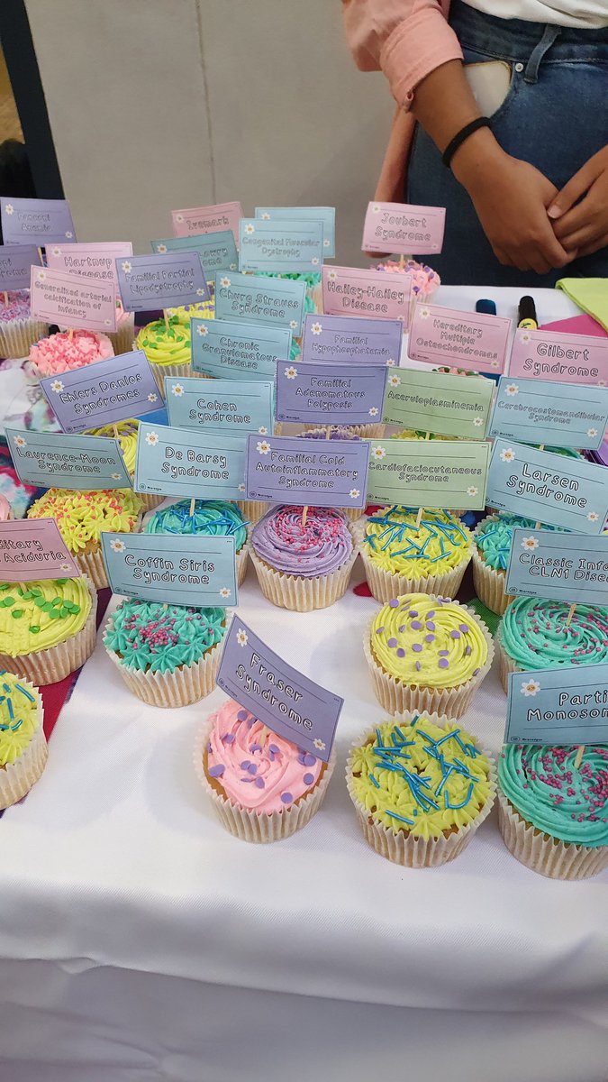 shahida_moosa's tweet photo. #RareDiseaseDay2023
Thank you all for coming to support us today! Cupcakes went like hotcakes! Raffle tickets flying off the pages. Badges still available.
You can win a #RareBear and other cool prizes so pls enter the raffle.
Draw at 13:45 today. https://t.co/cgvtrBii33