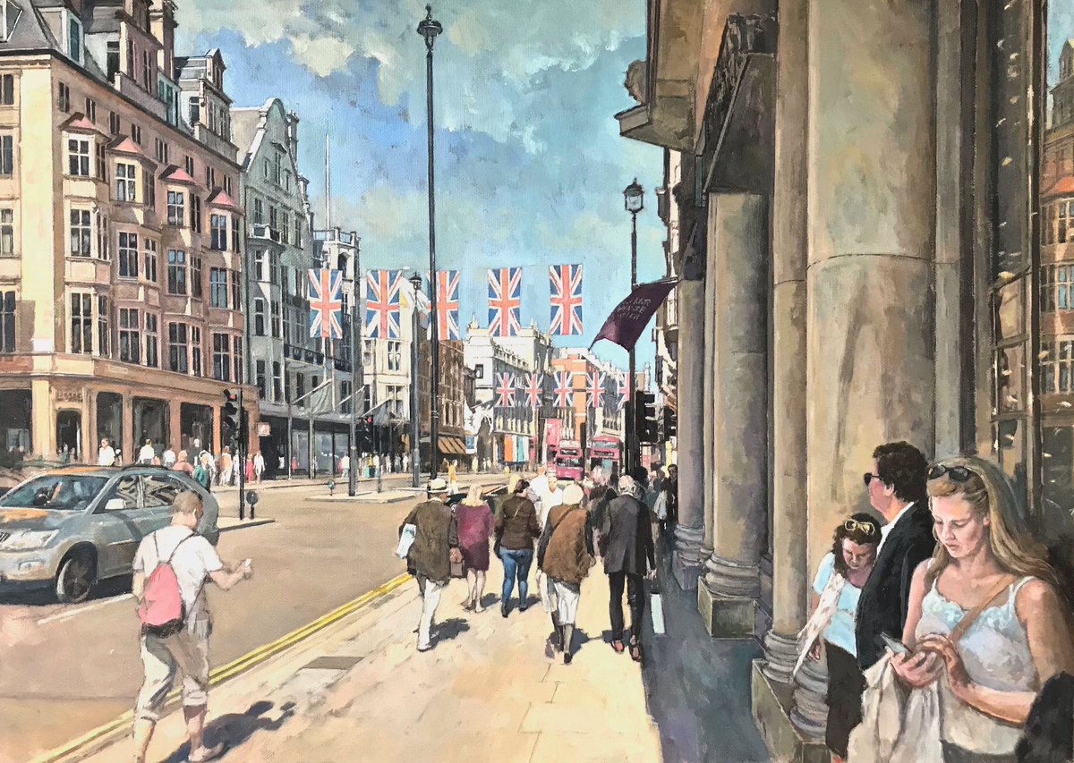 Our Bicentennial Annual Exhibition opens this Thursday 2nd March to the public! 🎉

The exhibition will take place in all three galleries at the Mall Galleries, between 10-5pm until Saturday 11th March 2023.

Featured Artist: Richard Cook RBA with ‘Summer, Piccadilly’