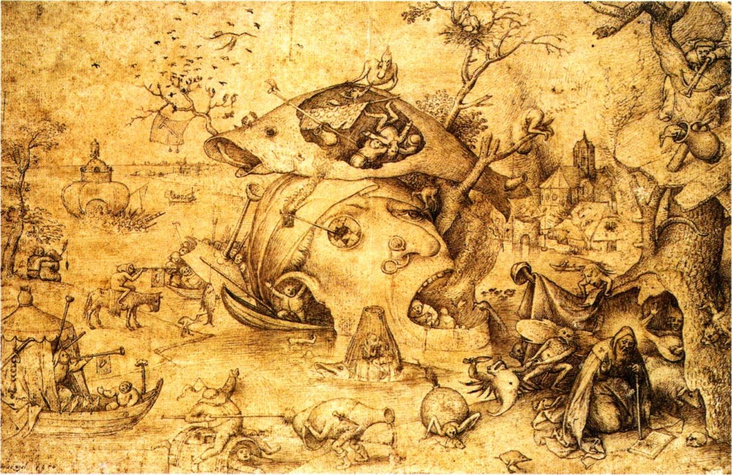 And while his paintings are now more famous, Bruegel's etchings and drawings - produced for a thrivi