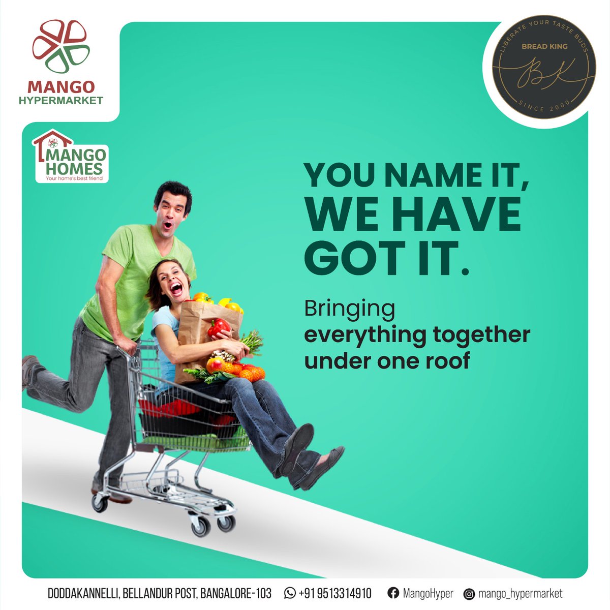 MangoHypermark1's tweet photo. Bringing Everything together under one roof.
Visit us now!!!
#mangohypermarket #shopping #offers #OfferSale #bangalore https://t.co/mjQEaDpDPz