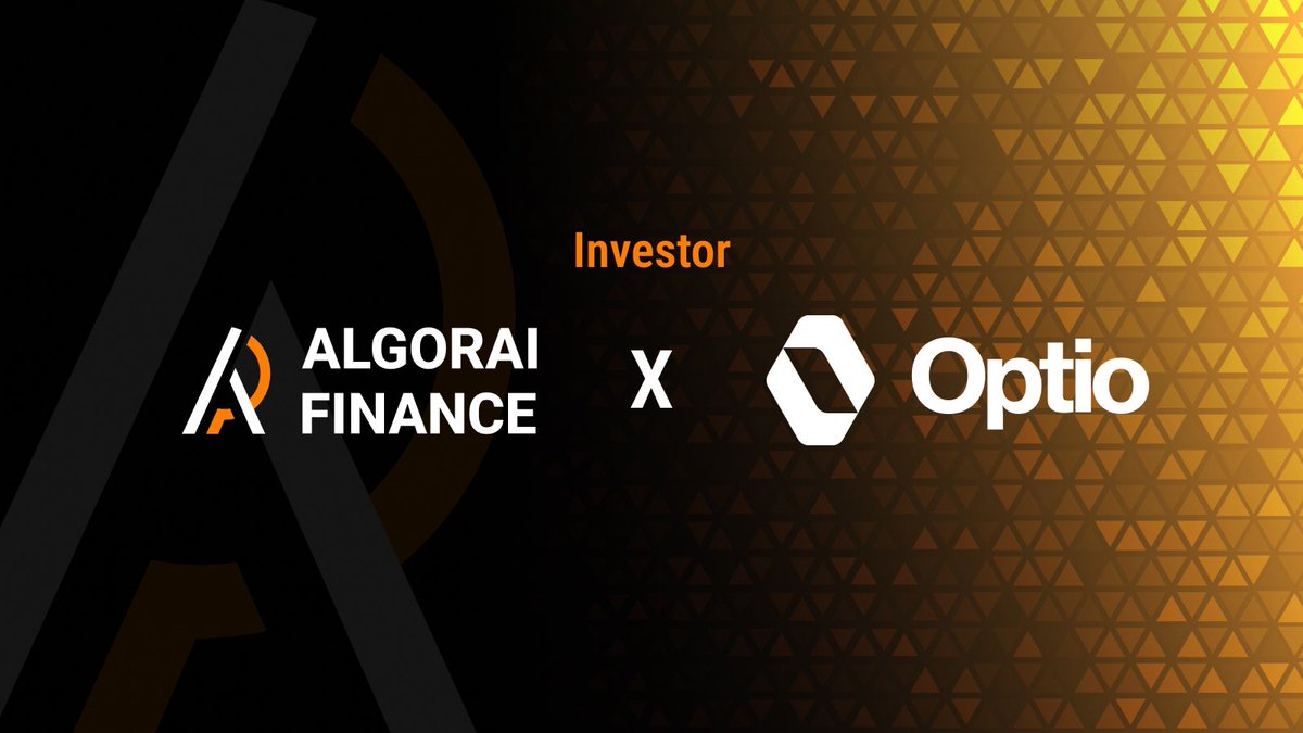 AlgoRai_finance's tweet photo. Rounding up our seed round, welcome to the team @OptioCapital! A pillar of the @Algorand community, we are excited they are joining us on this journey and look forward to their guidance and support 🙏

#DOV #Algorand https://t.co/SY2eyKdpEF