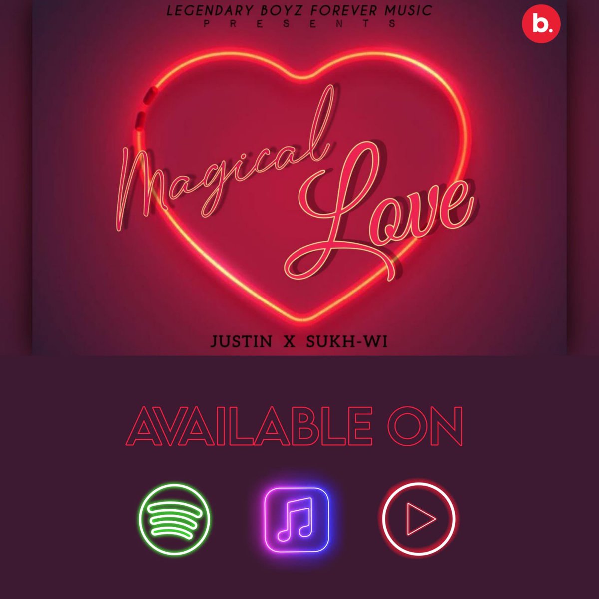 sukhwi100's tweet photo. Available on all platforms !!
#MAGICALLOVE #SUKHWI #SUKHWIFAM #LBFRULES https://t.co/VxuIzJQXLH