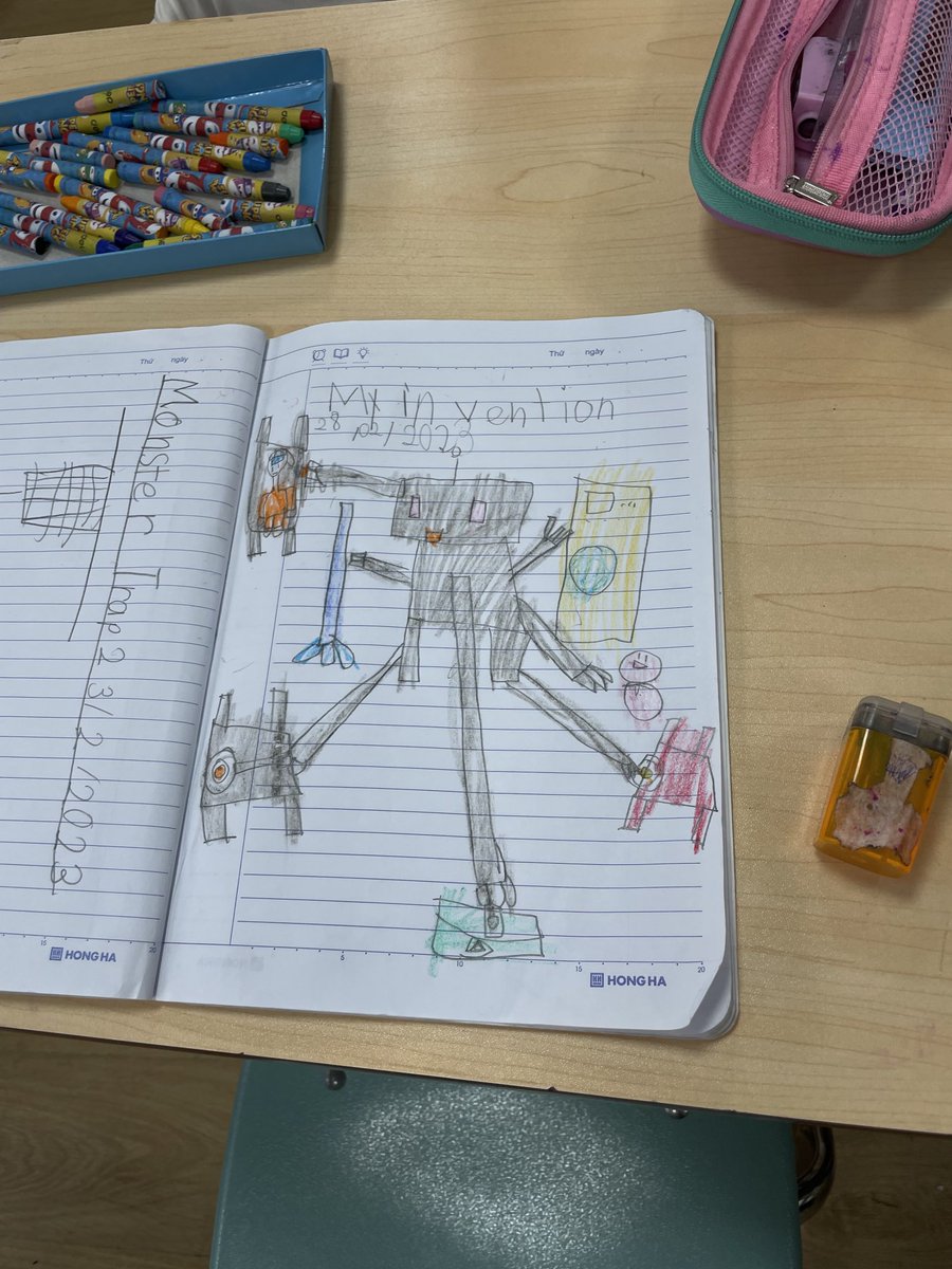klundstromatmv's tweet photo. On my visit to ⁦@Thedeweyschools⁩ THT campus … I met the Singapore G1 students - they were designing an invention to help their family #designabetterworld #MVSchool #partnerschool https://t.co/7yhKmcXu9M