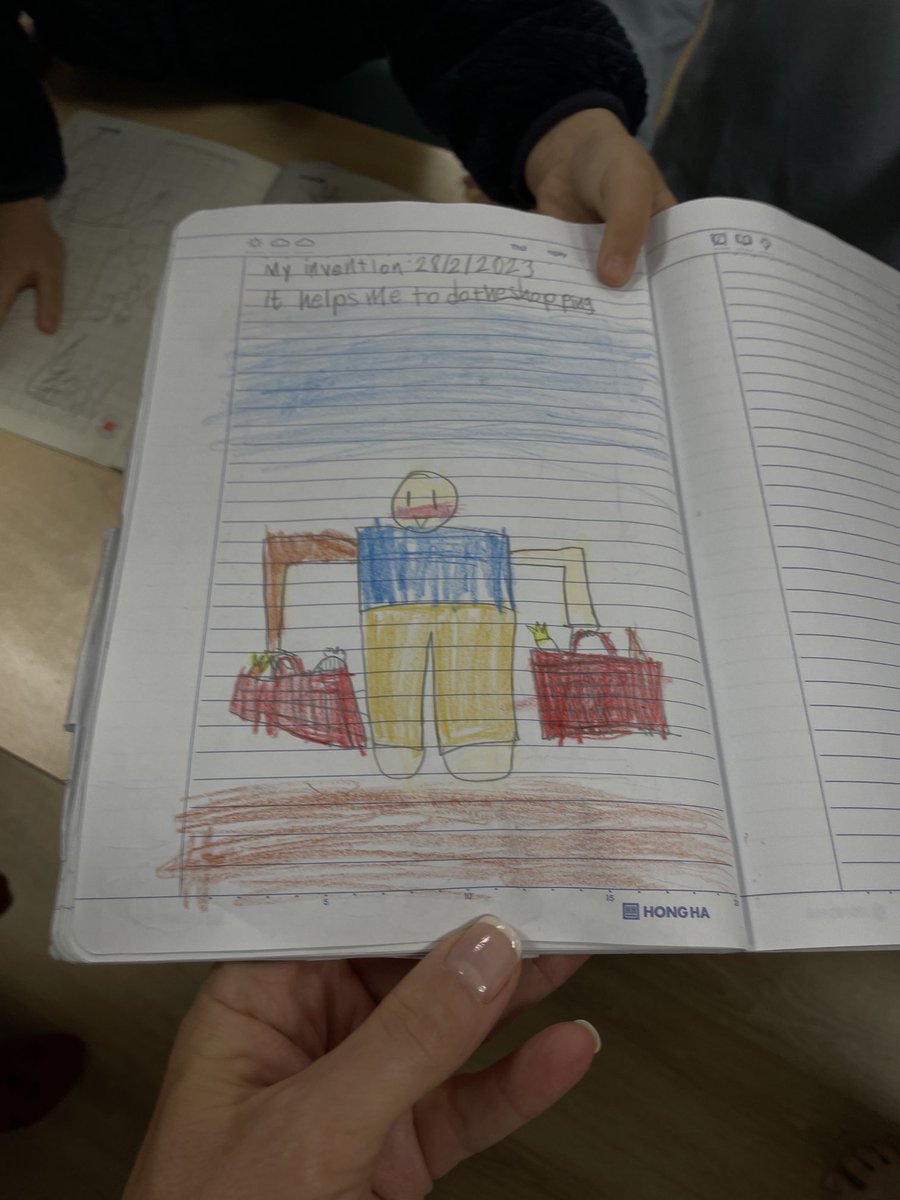 klundstromatmv's tweet photo. On my visit to ⁦@Thedeweyschools⁩ THT campus … I met the Singapore G1 students - they were designing an invention to help their family #designabetterworld #MVSchool #partnerschool https://t.co/7yhKmcXu9M