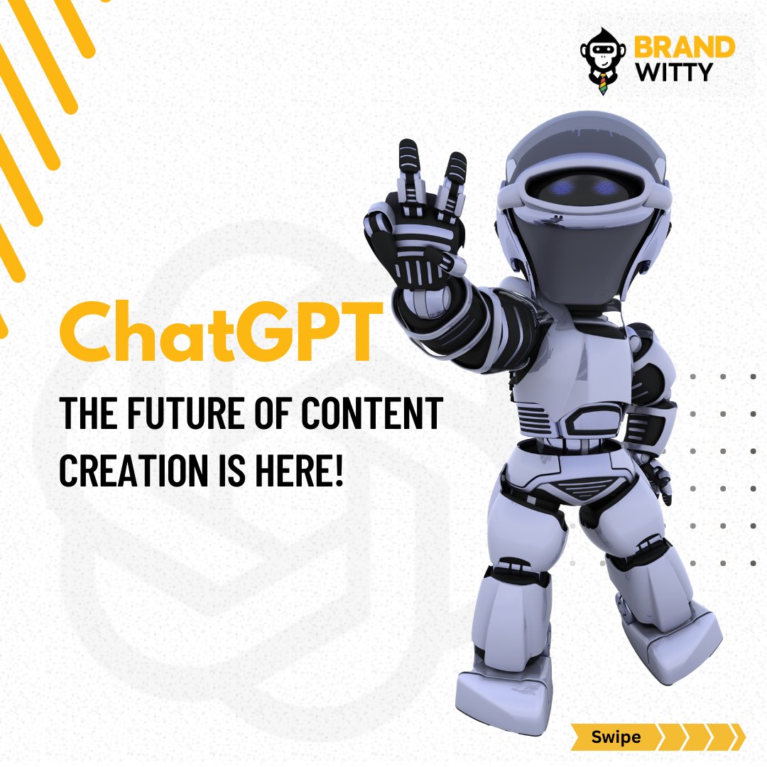 brandwitty's tweet photo. What are your views on #chatgpt. Share with us in the comments.
#DigitalMarketingAgency #advertising #digitalmarketing #marketingstrategy #digitalmarketingagency #digitalmarketingagencyindia #digitalmarketingservices
#contentmarketing #ai #chatgpt #chatgptai #chatgptmemes https://t.co/njcT2Kc7q6