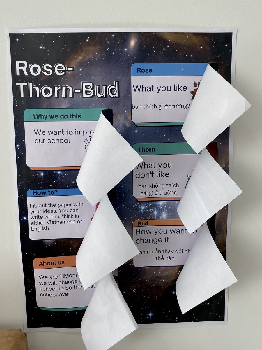 klundstromatmv's tweet photo. It is wild to see #MVSchool influences ⁦@Thedeweyschools⁩ THT campus … right outside the #Atlanta G5 classroom, I spotted a #VTR we all know - Rose, Bud, Thorn 🙌 #MVVentures https://t.co/zNGNZdQbct