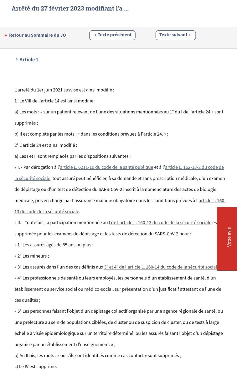 nicolasberrod's tweet image. Les tests #Covid19 ne seront désormais intégralement pris en charge que pour...

• les plus de 65 ans
• les mineurs
• les patients avec traitement long et coûteux
• les soignants et le personnel des établissements de santé
• un dépistage collectif

legifrance.gouv.fr/jorf/id/JORFTE…
