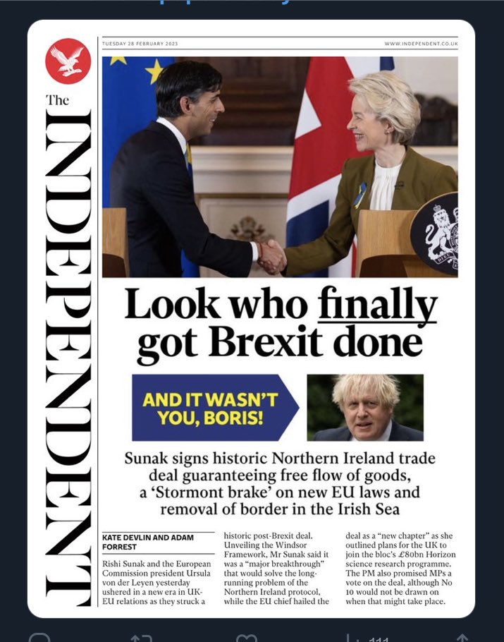 And it wasn’t you, Boris! My favorite frontage today. Die britischen Zeitungen nie verlegen um einen Seitenhieb.