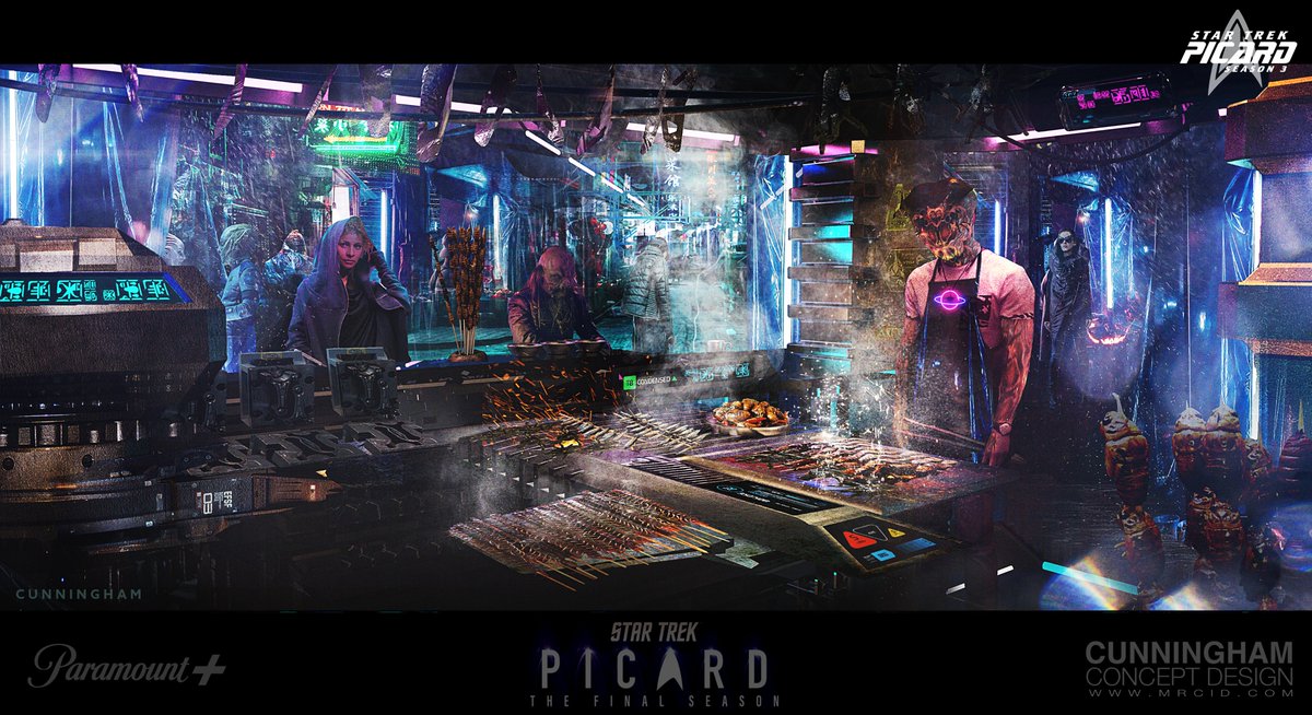 Star Trek Picard: Season 3. Will be releasing a lot of artwork from this production over the next two weeks. Engage! #StarTrek #picard #conceptart #district6 #Engage  #StarTrekPicard #SciFi #Sneed