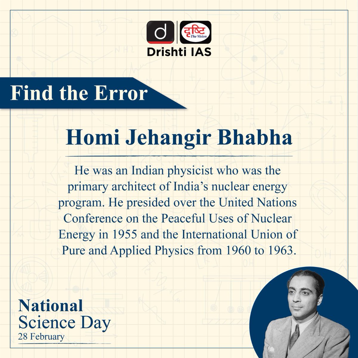 Get ready for an explosion of knowledge! National Science Day #Quiz is here to tickle your brain cells and make you a science genius!

#NationalScienceDay #ScienceDay #RamanEffect #CVRaman #Scientists #IndianScientist #NobelPrize #ScienceIsFun #UPSC #DrishtiIAS #DrishtiIASEnglish