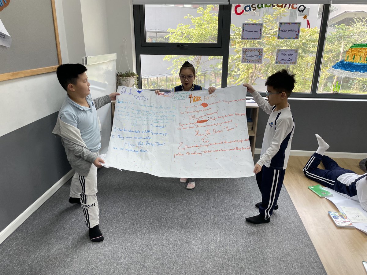 klundstromatmv's tweet photo. How Might We live in a way that is better for our endangered species? ⁦@Thedeweyschools⁩ G3 students are researching, prototyping, getting feedback and practicing their presentation skills to answer this question. #MVSchool #partnerschool #designabetterworld https://t.co/cDolEUcEBx
