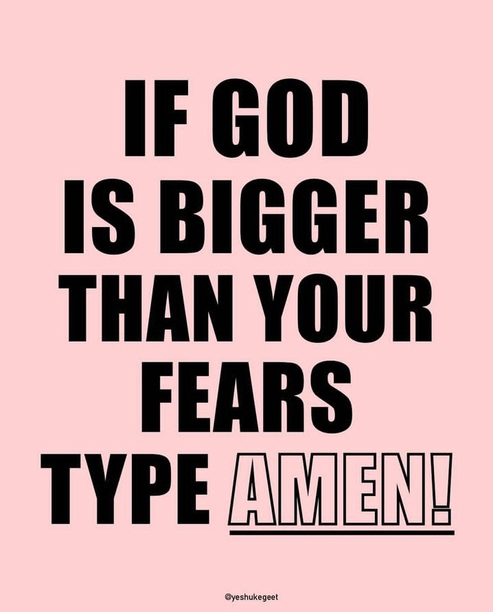 edendisoulja's tweet photo. God is bigger than anything you may face, say AMEN if you agree! https://t.co/qMtoUIq5Zz