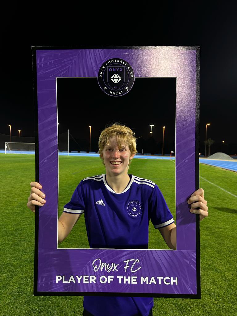 onyxwfc's tweet photo. Shout out to Vera for winning Player of the March for Onyx FC A in their win over Wolfhounds! Congratulations to Miranda for winning POTM for Onyx FC B in their defeat to Alliance in the 11s leagues. 
💜Onyx Team Love💜 #womensfootball #womensfootballdubai
#playerofthematch #POTM https://t.co/CAOZFYPs5R