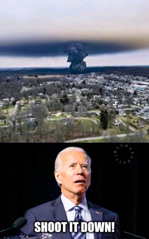 ADevotedYogi's tweet photo. @nonresonant9 Definitely Biden's fault.
Why did he appoint an inexperienced Buttigieg as Secretary of Transportation?
#BidensAmerica
#OhioChemicalDisaster
#OhioTrainDisaster
#ohioenvironmentaldisaster
#OhioCoverup
#OhioToxicCloud
#OhioChernobyl https://t.co/3ugsNVA08V