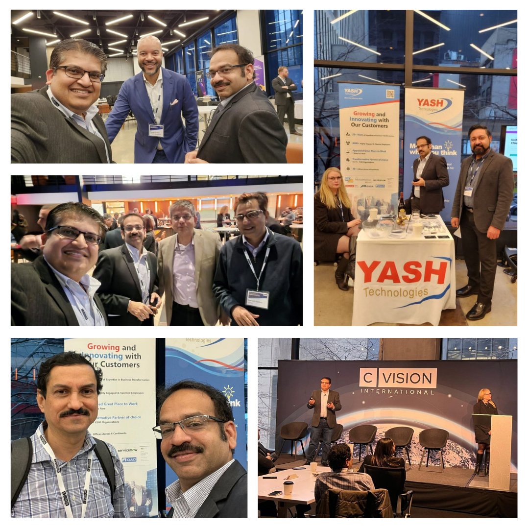 YASH_Tech's tweet photo. The C-Vision CIO/CISO Think Tank in #NYC was awesome! It was wonderful having in-depth conversations and exchanging ideas💡 on the future of #IT and the challenges organizations encounter driving Enterprise-wide Digital Transformation🔄.
#CIOevents #DigitalTransformation https://t.co/ntQG6gJVGJ