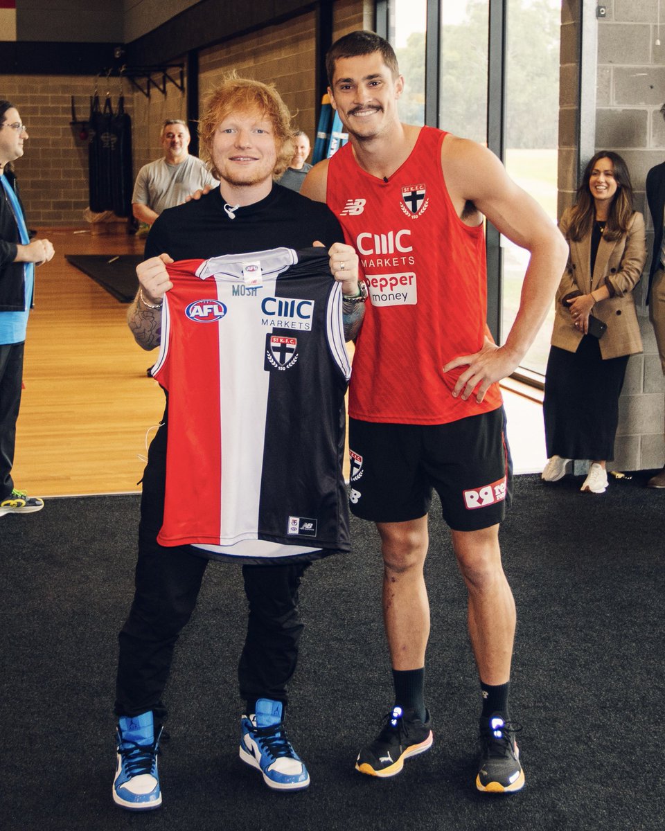 stkildafc's tweet photo. Jack Steele x Ed Sheeran. 

Thank us later. https://t.co/XHMLgQvxW3