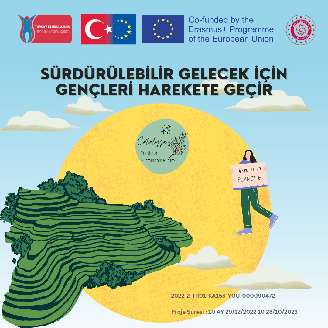 Sürdürülebilir Gelecek için Gençleri Harekete Geçir Projemiz Ulusal ajans tarafından hibelendirilmeye hak kazanmıştır.
<a href="/ulusalajans/">Türkiye Ulusal Ajansı 🇹🇷 Turkish NA</a> <a href="/ABBaskanligi/">T.C. Dışişleri Bakanlığı Avrupa Birliği Başkanlığı</a>