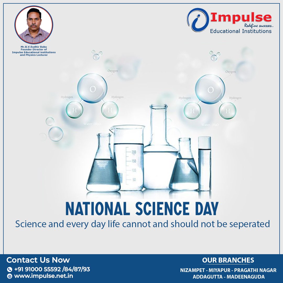 ImpulseEduInst's tweet photo. Let us celebrate the occasion of National Science Day by promising that we will never get satisfied with what we know and that we will keep exploring more. Happy National Science Day.
.
.
#impluse #nationalscienceday #science #cvraman #scienceday #ramaneffect #india #nobelprize https://t.co/fSHe22oaMR