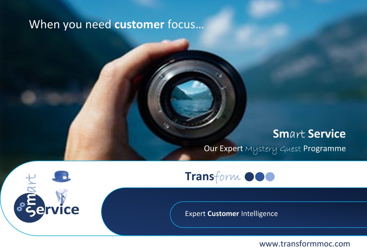 UKTransFormCo's tweet image. #ExpertCustomerIbtelligence can now be assured with #SmartService our #MysteryGuestProgramme transformmoc.com/smart-service