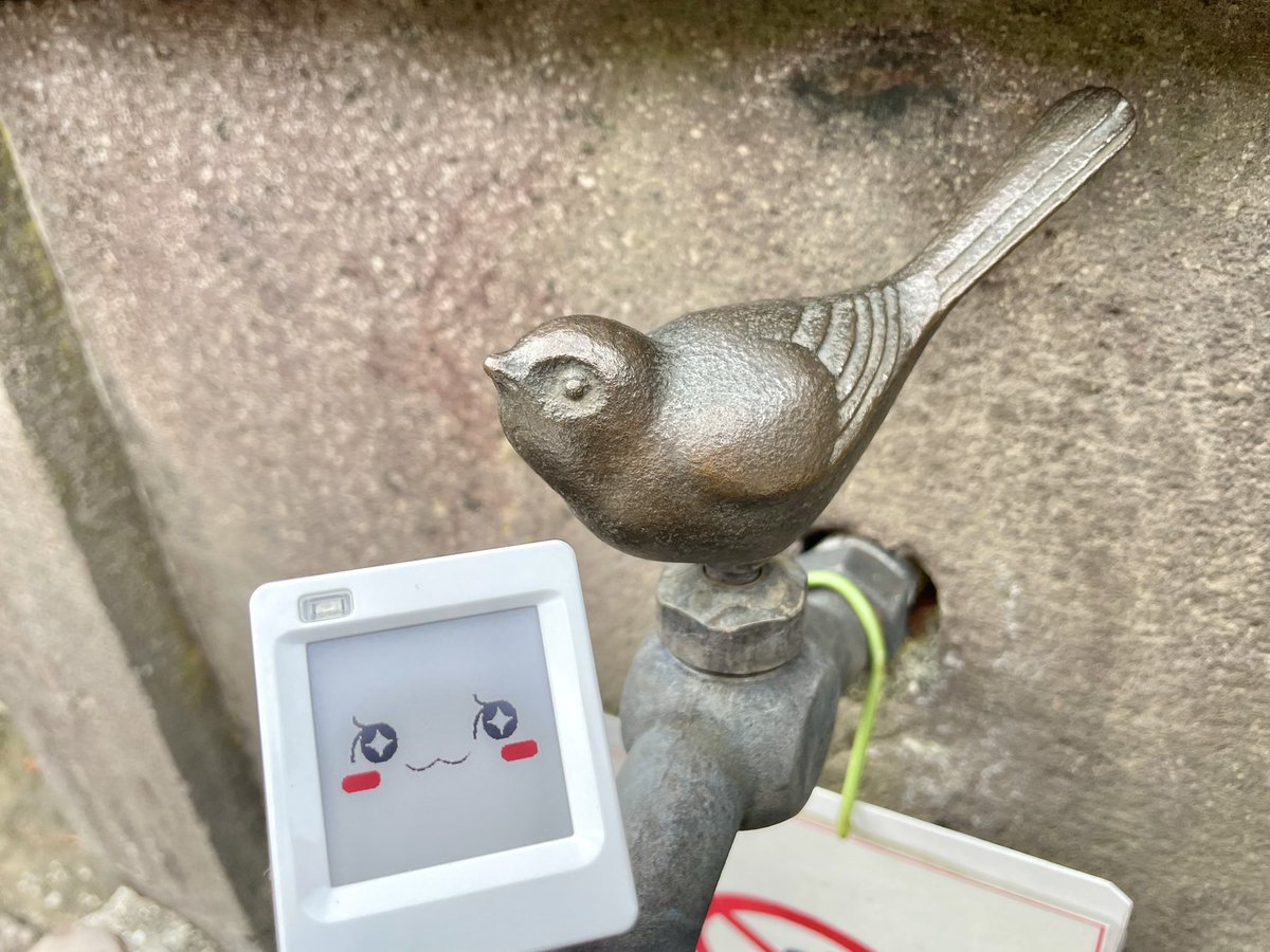 お休みが忘れられない担当の旅行画像とか見てもらえると嬉しいです！
これは強羅公園で撮った国登録記念物に指定されている水道口の小鳥とエシルちゃん🕊可愛かったです。
#おでかけエシルちゃん #箱根 #企業公式つぶやき部 #企業公式相互フォロー祭り