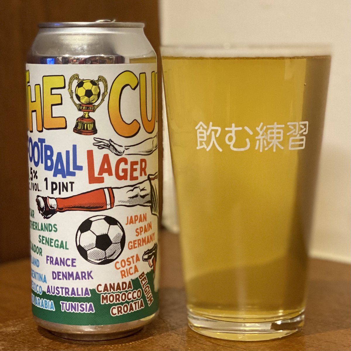 #craftbeer
#PaperbackBrewing
#FootballLager
#TheCup
#飲む練習