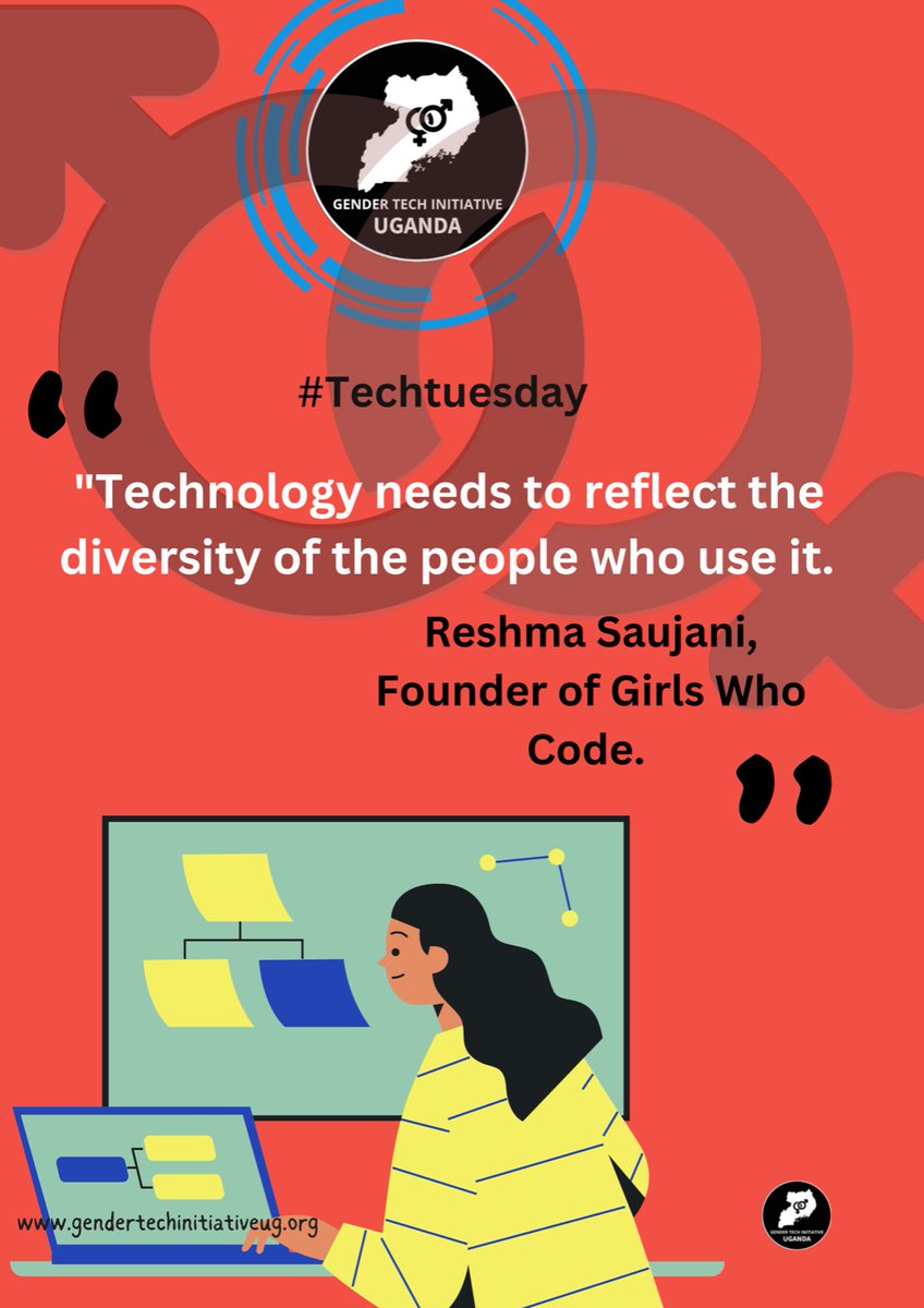 gender_uganda's tweet photo. Diversity in tech is essential because an inclusive work environment offers opportunity for growth and achievement to a broader range of works. This is an important step towards creating more resilient communities and a more equitable world. 
#TechTuesday
#GenderTech https://t.co/aXAfzylfhB