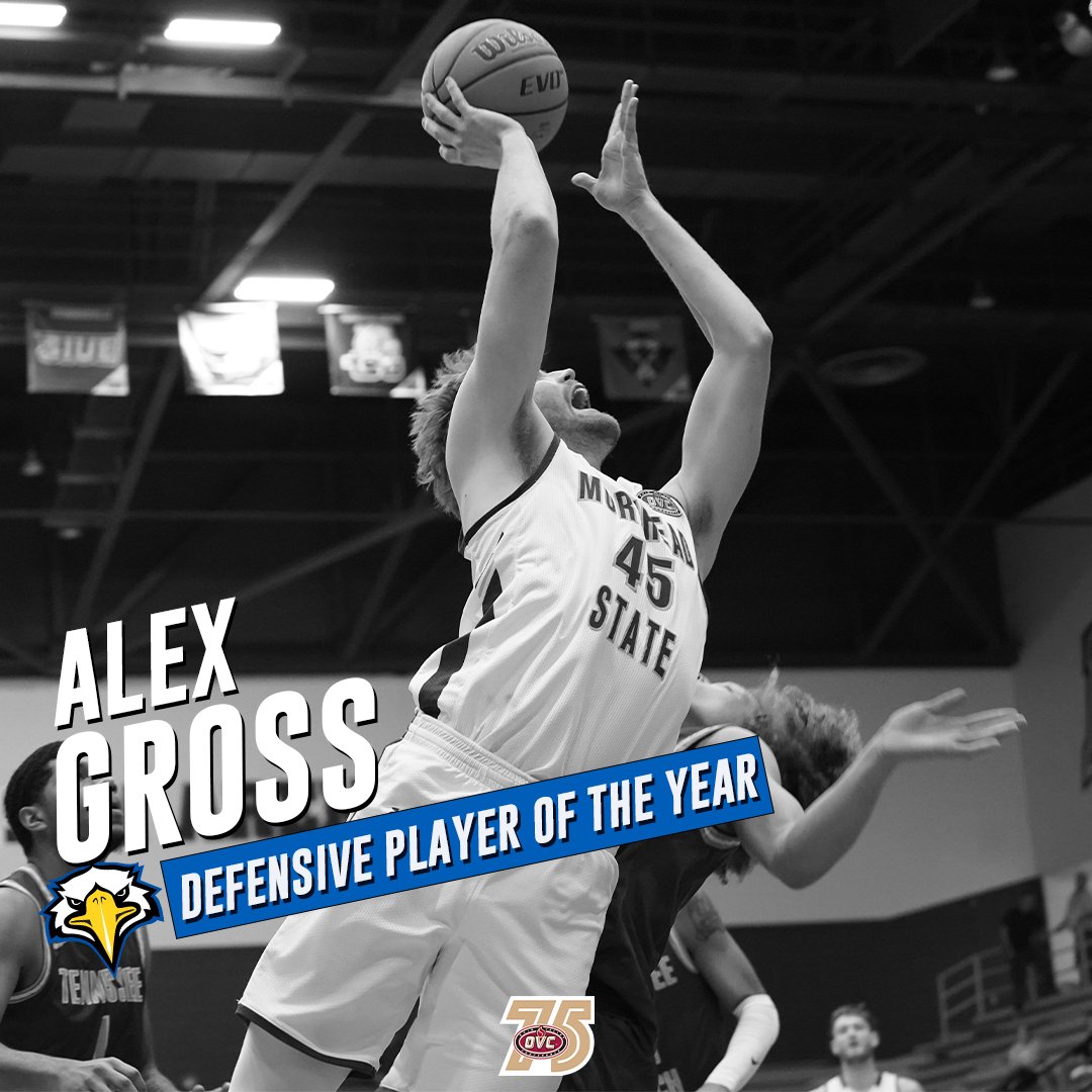 Ohio Valley Conference (@ovcsports) on Twitter photo ๐ฎ๐ฌ๐ฎ๐ฎ-๐ฎ๐ฏ ๐ข๐ฉ๐ ๐ ๐ฒ๐ป'๐ ๐๐ฎ๐๐ธ๐ฒ๐๐ฏ๐ฎ๐น๐น ๐ ๐๐ฒ๐ณ๐ฒ๐ป๐๐ถ๐๐ฒ ๐ฃ๐น๐ฎ๐๐ฒ๐ฟ ๐ผ๐ณ ๐๐ต๐ฒ ๐ฌ๐ฒ๐ฎ๐ฟ
Alex Gross, <a href="/MSUEaglesMBB/">Morehead State Men's Basketball</a>
#OVCit | #OVC75 | #SoarHigher ๐ฎ๐ฌ๐ฎ๐ฎ-๐ฎ๐ฏ ๐ข๐ฉ๐ ๐ ๐ฒ๐ป'๐ ๐๐ฎ๐๐ธ๐ฒ๐๐ฏ๐ฎ๐น๐น ๐ ๐๐ฒ๐ณ๐ฒ๐ป๐๐ถ๐๐ฒ ๐ฃ๐น๐ฎ๐๐ฒ๐ฟ ๐ผ๐ณ ๐๐ต๐ฒ ๐ฌ๐ฒ๐ฎ๐ฟ
Alex Gross, <a href="/MSUEaglesMBB/">Morehead State Men's Basketball</a>
#OVCit | #OVC75 | #SoarHigher