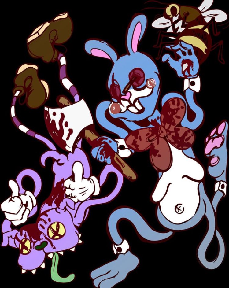 kurai_mo's tweet photo. Havent really had the energy nor motivation to create any new art honestly. This is from a month ago.
#horrorart #scarybunny #horrorbunny https://t.co/4Ed74mSO3W