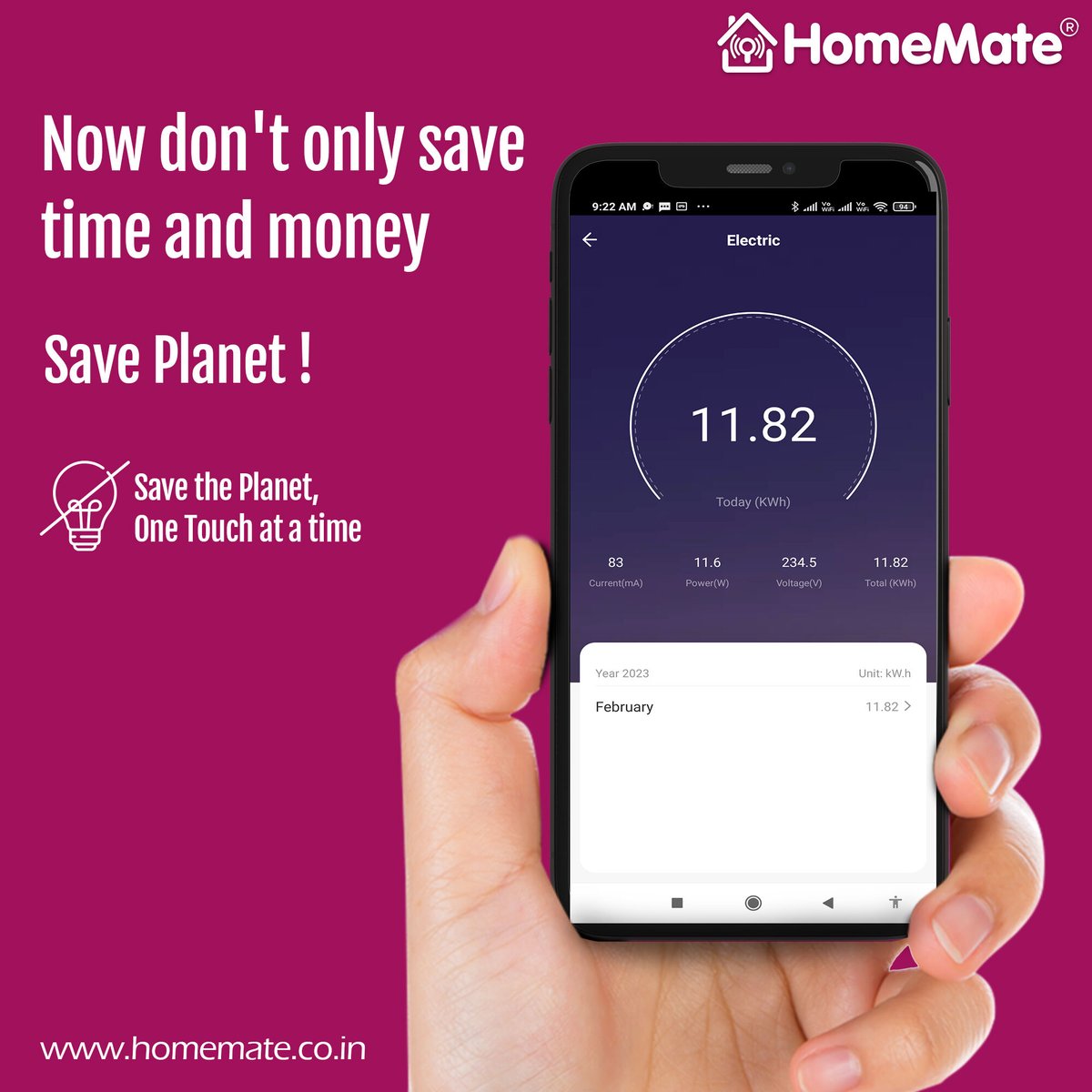 Premium Home Automation Solution in India by HomeMate.
.
homemate.co.in
.
#savemoney #savetime #saveplanet #touchswitch #smartswitch #retrofitswitch #modularswitch #homeautomation #automationsolution #smartsolution #homemate #smartlights #smartled #smartbulb