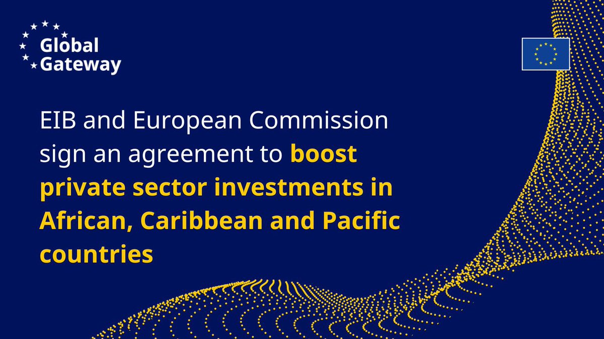 JuttaUrpilainen's tweet photo. 🔜🔜🔜 New chapter for #GlobalGateway!

At 10:30 CET at #EIBForum, @EIB President @wernerhoyer and I will sign an agreement boosting much needed private sector investments in African, Caribbean and Pacific countries.

Follow the signature live on Twitter
 🎥 @EU_Partnerships https://t.co/HtOoABjmxj