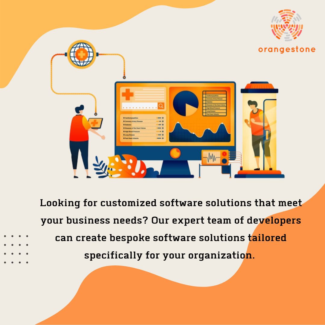 orangestonel123's tweet image. &quot;Ready to take your business to the next level? Our customized software development solutions can help you streamline processes,
Let us help you achieve your goals - contact us today for a consultation! 

#customizedsoftware #softwaredevelopment #business #software #technology