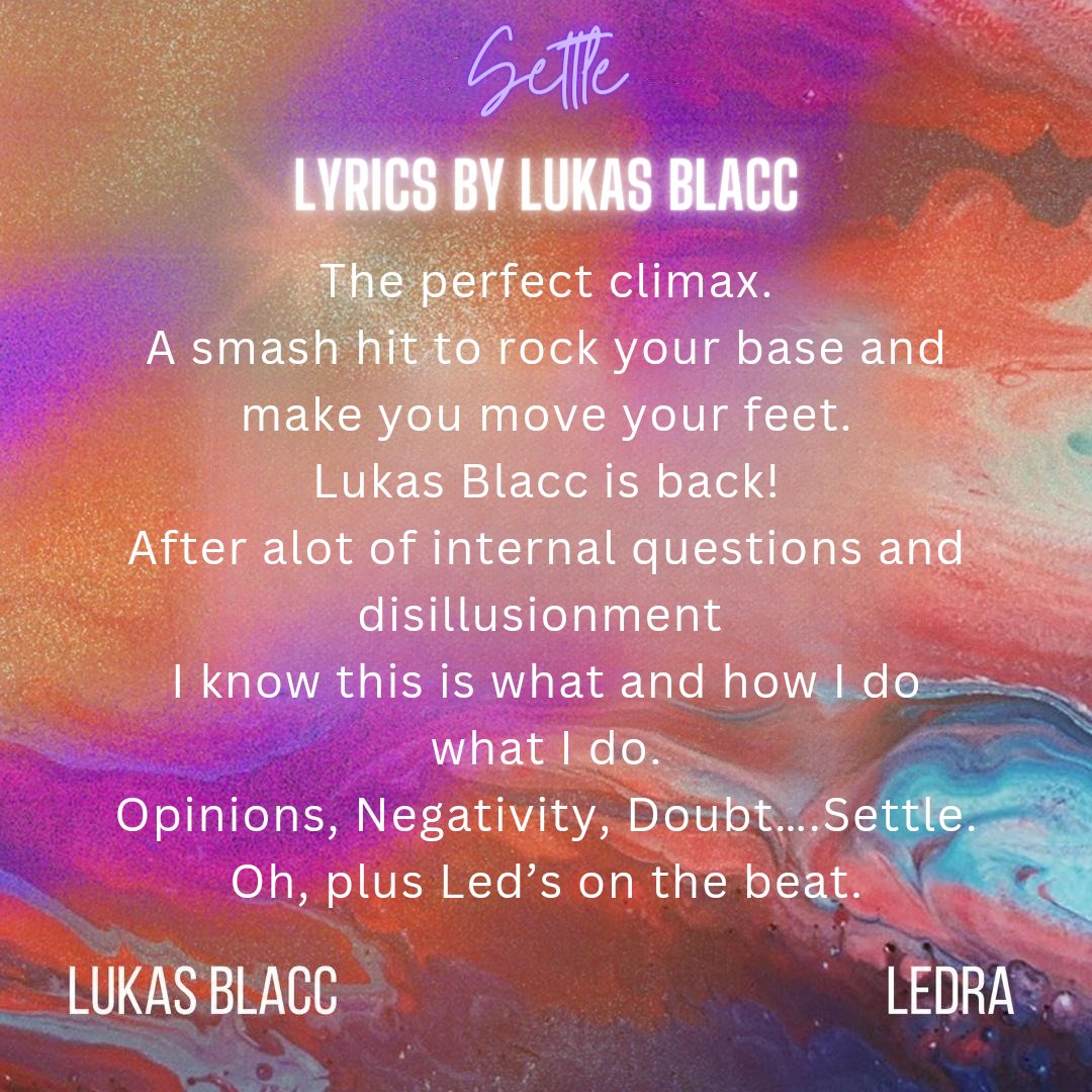 BlaccLukas's tweet photo. Sometimes you have to #Settle and go with the flow
#LoveMade
#Blaccvibes
Link 🔗 below 👇
https://t.co/VUSMt0KhvT https://t.co/ib5AvKmFMm