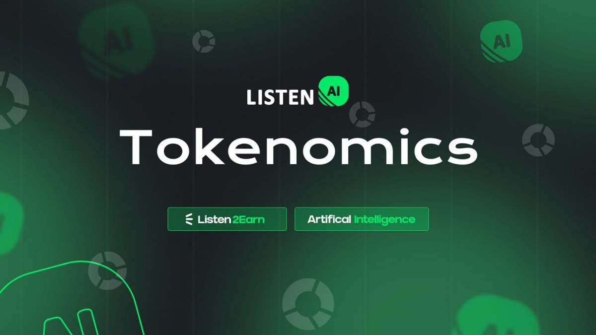 ListenAI_BSC's tweet photo. Check our last post on Telegram about tokenomics. 🟩
https://t.co/sV2t37nTCM https://t.co/K7DAwxcRMf