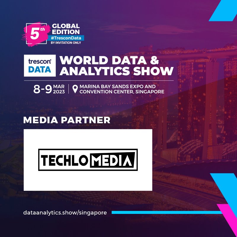 TheTechloMedia's tweet image. This year&apos;s World Data &amp;amp; Analytics Show is being held on Match 8 and 9. Secure your spot: dataanalytics.show/singapore/

#TresconData #dataanalytics #dataleaders #data #Singapore #WDASSingapore