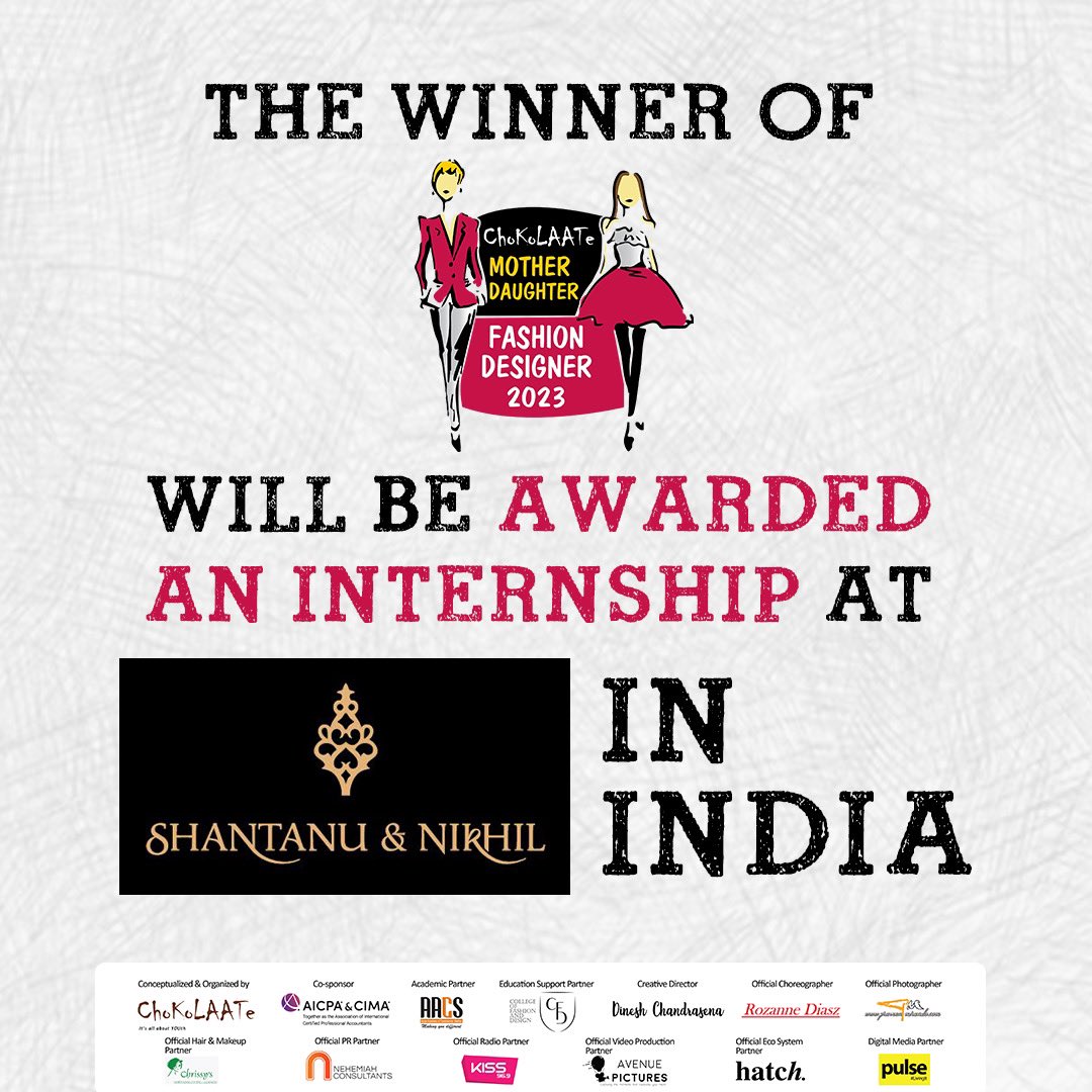 Today is the last day! DM now to get registered to Sri Lanka’s one and only fashion competition for aspiring fashion designers organized by ChoKoLAATe magazine! 

#chokolaatemagazine #allaboutyouth #empoweryouth