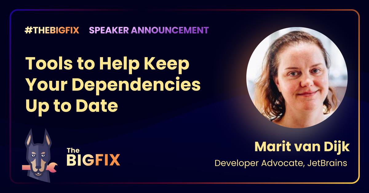 MaritvanDijk77's tweet image. Excited to speak at @snyksec #thebigfix
snyk.co/ufrKf today about Tools to help keep your dependencies up to date. #devsecops #developersecurity #security