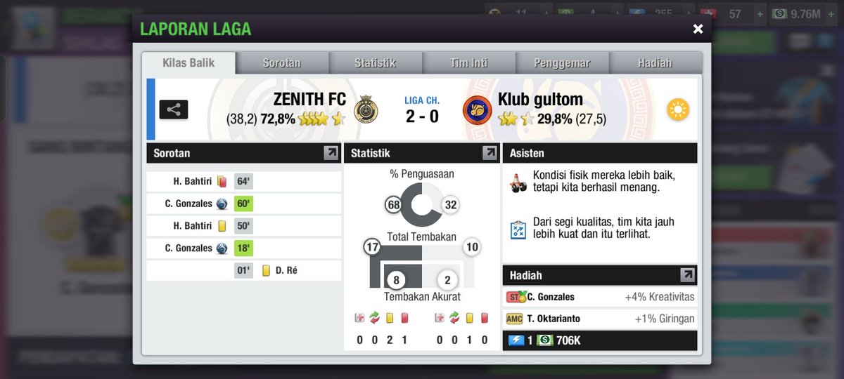 ZENITH__FC's tweet photo. Match Pertama Liga Champions Zenith FC Vs Klub Gultom Scor 2-0
#ZenithFc #ZenithIsGold https://t.co/JhE3e9jLnT