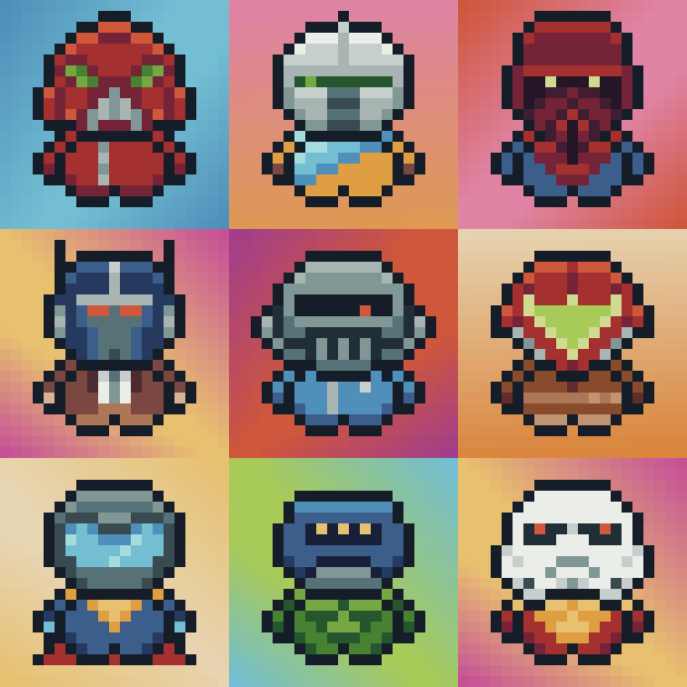 BellyVerse's tweet photo. Bleep-bloop mother-flippers. Check out these robot bad-boys strutting around the BellyVerse @paint_swap. Only 5 FTM Say whuuuut!!!!!! https://t.co/LePcDZExyS
#FTM #paintswap #NFTcollections  #nostalgia #NFTJapan #NFTCommunity #NFTartwork #Robots https://t.co/3uWVmrPVcU