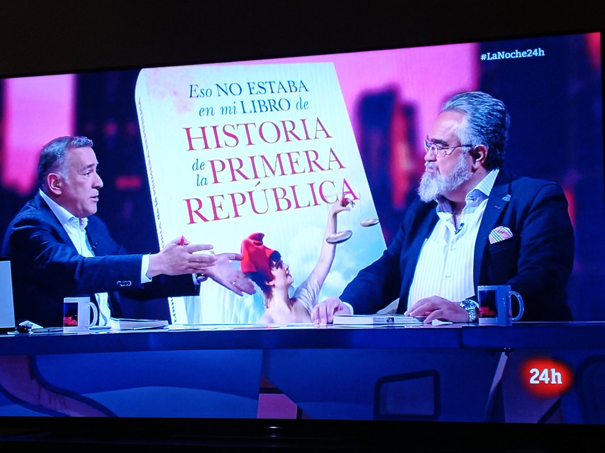 Gracias a @Lanoche_24h de @xabierfortes por la entrevista al elegantísimo @javisantamarta hablando sobre la #PrimeraRepúblicaEspañola

almuzaralibros.com/fichalibro.php…

@AlmuzaraLibros  #HistoriadeEspaña