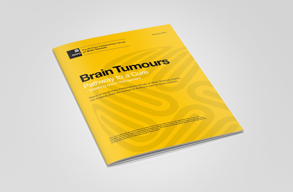 The #APPGBT has published its landmark Inquiry Report demanding urgent action to help those affected by #BrainTumours. The report calls for changes in how research into the disease is funded and for brain tumour research to be made a “critical priority” ➡️ bit.ly/3Ya6UDU
