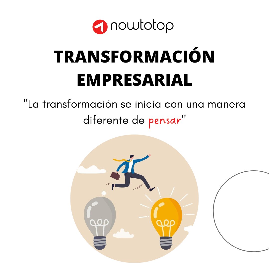 Todas las transformaciones requieren pensar en grande. No tiene que ser lo suficiente para ganar hoy, tiene que ser capaz de seguir evolucionando en el futuro 📈

¡Piensa en grande con la transformación empresarial!🔝