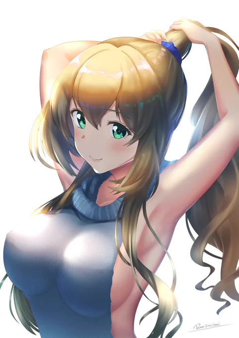 野崎さんちの夕姫ちゃん. とりあえず何かハチナイのキャラを描きたかった。#野崎夕姫 #八月のシンデレラナイン 