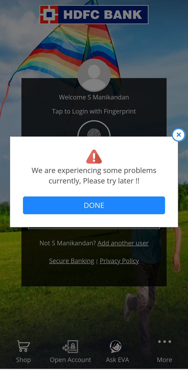 mani4u4ever's tweet photo. Dear @HDFCBank_Cares : Unable to login to App or Netbanking for past 1 hr..? Any help here? @HDFC_Bank https://t.co/G9z2ikfJwo