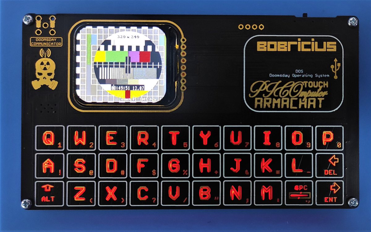 bobricius's tweet image. #picomputer / #armachat TOUCH
RED keyboard backlight.
Powered by #circuitpython on #raspberryPiPico
Thanks for support:
patreon.com/bobricius